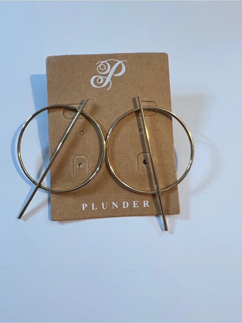 Plunder Adelaide Gold Tone Earrings